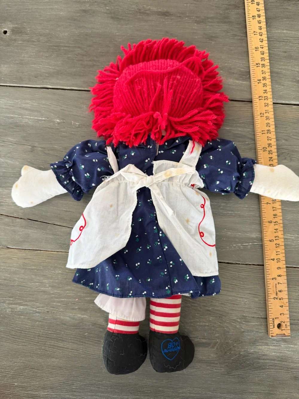 Raggedy Ann Classic Cloth Doll 80th Birthday by Dakin Applause